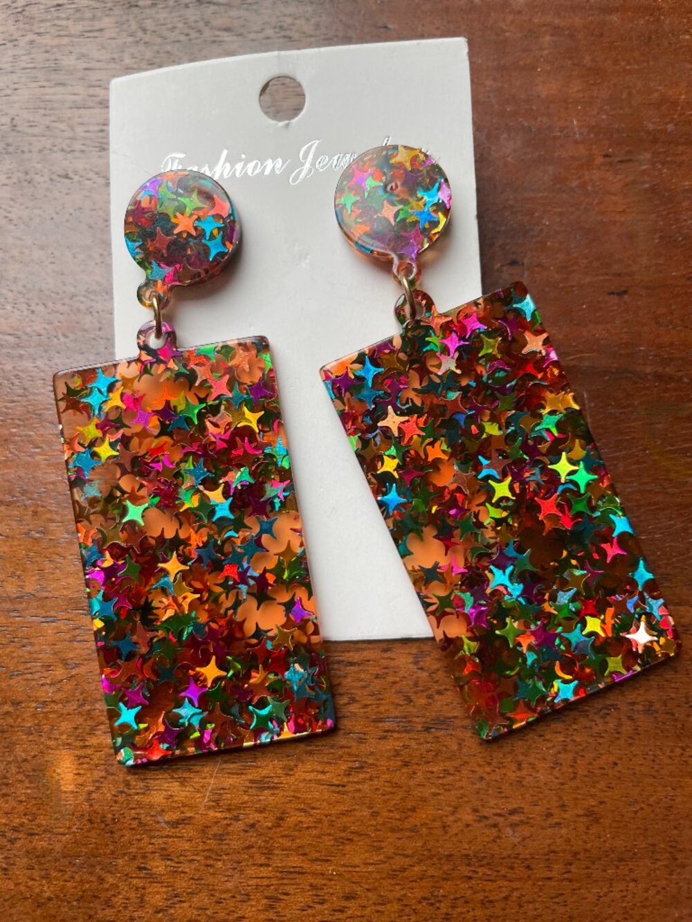 Bundle  3 for $12.  Colorful dangle earrings